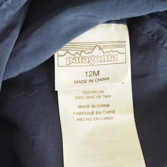 Patagonia Baby Sun Bucket Hat - Kids' with Velcro Strap Size 12M Fish Theme - Picture 7 of 9